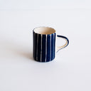 Espresso Cup Sgrafitto Stripe - Blue