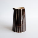 Musango Pitcher Sgraffito Stripe - Chocolate