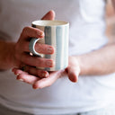 Demi Mug Candy Stripe - Dove Grey