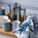 Demi Mug Sgrafitto Stripe - Dove Grey