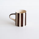 Espresso Cup Candy Stripe - Chocolate