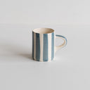 Espresso Cup Candy Stripe - Dove Grey
