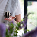 Espresso Cup Candy Stripe - Graphite