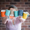 Demi Mug Sgrafitto Stripe - Mint