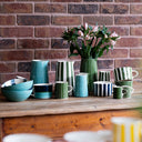 Musango Pitcher Sgraffito Stripe - Mint