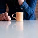 Espresso Cup Sgrafitto Stripe - Peach