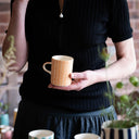 Demi Mug Sgrafitto Stripe - Peach