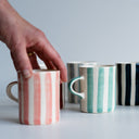 Demi Mug Candy Stripe - Rose