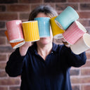 Demi Mug Plain Wash - Rose