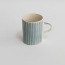 Demi Mug Sgrafitto Stripe - Dove Grey