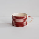 Musango Mug Sgrafitto Stripe - Paprika