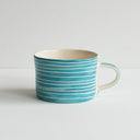 Musango Mug Sgrafitto Stripe - Turquoise
