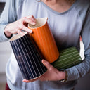Musango Pitcher Sgraffito Stripe - Tangerine