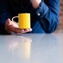 Espresso Cup Sgrafitto Stripe - Turmeric