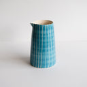 Musango Pitcher Sgraffito Stripe - Turquoise