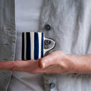 Espresso Cup Candy Stripe - Blue