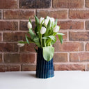Musango Pitcher Sgraffito Stripe - Blue
