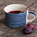 Musango Mug Sgrafitto Stripe - Blue