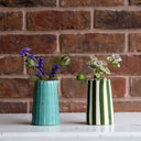 Musango Creamer Candy Stripe - Moss Green