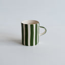 Demi Mug Candy Stripe - Moss Green