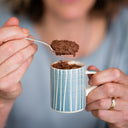 Espresso Cup Sgrafitto Stripe - Dove Grey