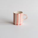 Espresso Cup Candy Stripe - Rose