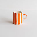 Espresso Cup Candy Stripe - Tangerine