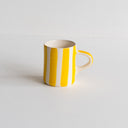 Espresso Cup Candy Stripe - Turmeric