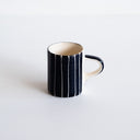 Espresso Cup Sgrafitto Stripe - Graphite