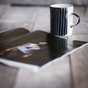 Demi Mug Sgrafitto Stripe - Graphite