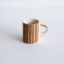 Espresso Cup Sgrafitto Stripe - Latte