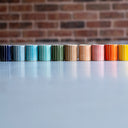 Espresso Cup Sgrafitto Stripe - Mint