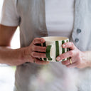 Musango Mug Candy Stripe - Moss Green