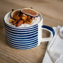 Musango Mug Sgrafitto Stripe - Blue