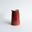 Musango Pitcher Sgraffito Stripe - Paprika