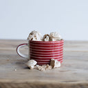 Musango Mug Sgrafitto Stripe - Paprika