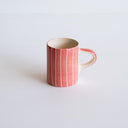 Espresso Cup Sgrafitto Stripe - Rose