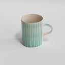 Demi Mug Sgrafitto Stripe - Mint