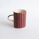 Demi Mug Sgrafitto Stripe - Paprika