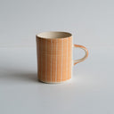 Demi Mug Sgrafitto Stripe - Peach