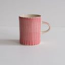 Demi Mug Sgrafitto Stripe - Rose