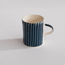 Demi Mug Sgrafitto Stripe - Teal
