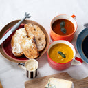Musango Mug Sgrafitto Stripe - Tangerine
