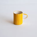 Espresso Cup Sgrafitto Stripe - Turmeric