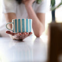 Musango Mug Candy Stripe - Turquoise